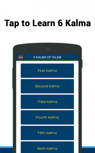 6 Kalma of Islam